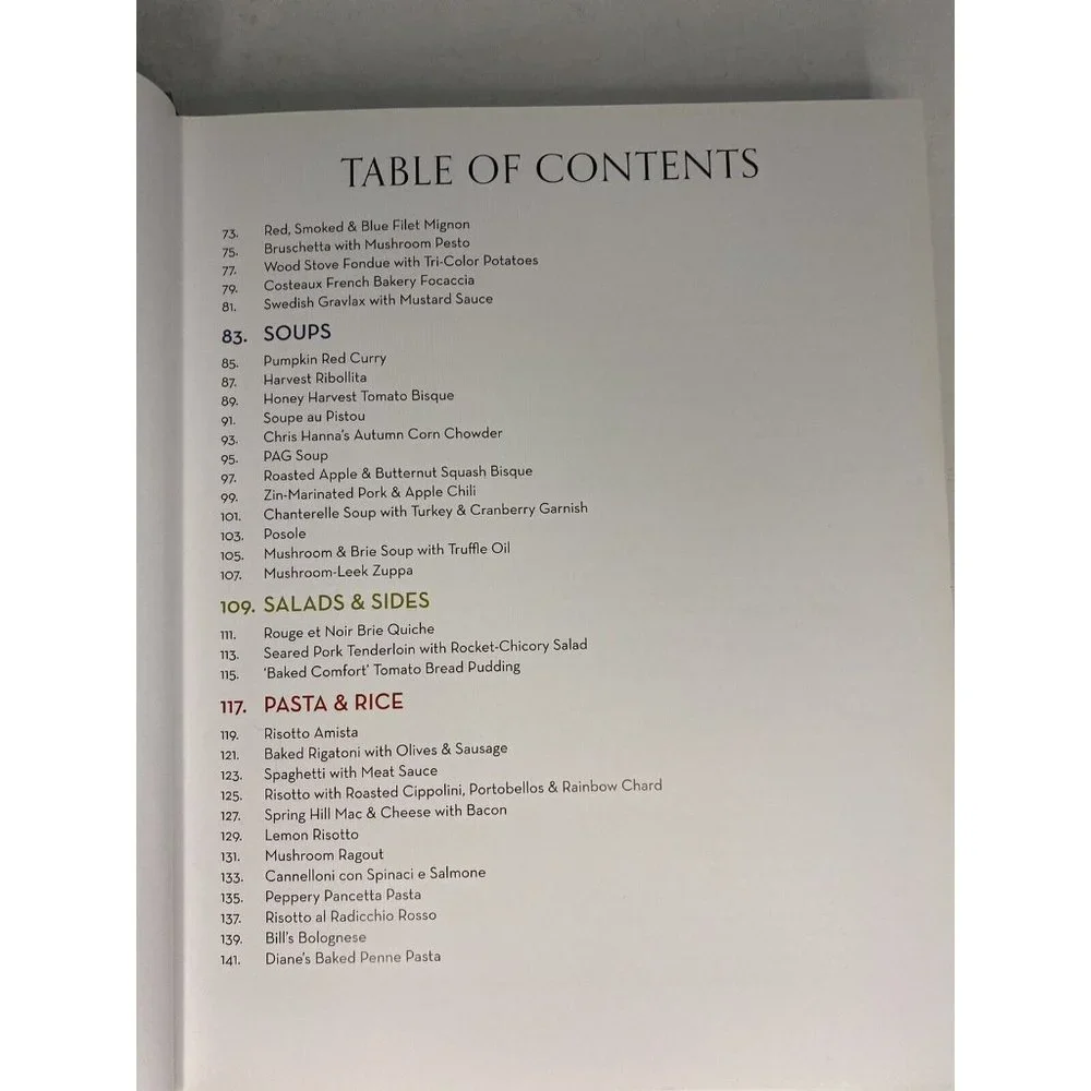 Tasting Along the Wine Road Cookbook Sonoma California Vineyards
